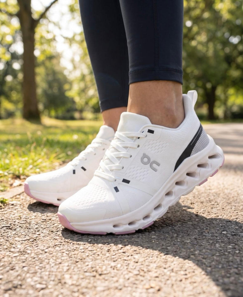 Lightweight Active Sneakers – White/Pink