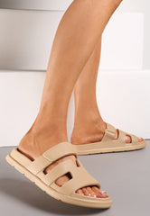 Foam Pool Flip-Flops -Dk.Beige