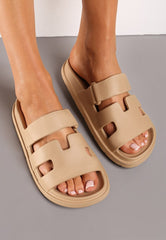 Foam Pool Flip-Flops -Dk.Beige