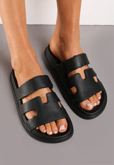 Foam Pool Flip-Flops -Black