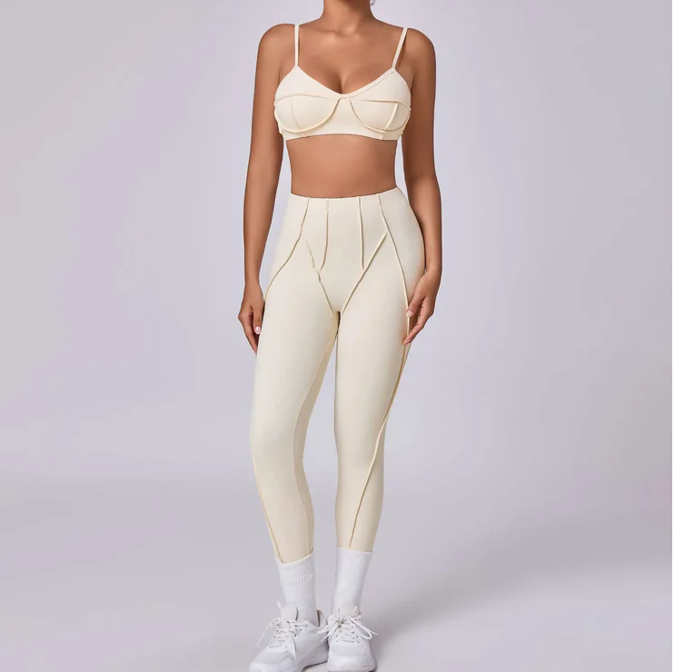 Sculpt Seamless Activewear Set –Beige