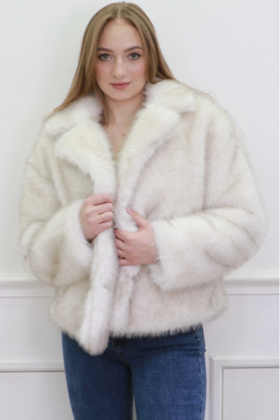 Womens Faux Fur Jacket Ladies Knitted Jackets For Women Leia