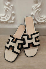 Harriet Strap Slides -Black