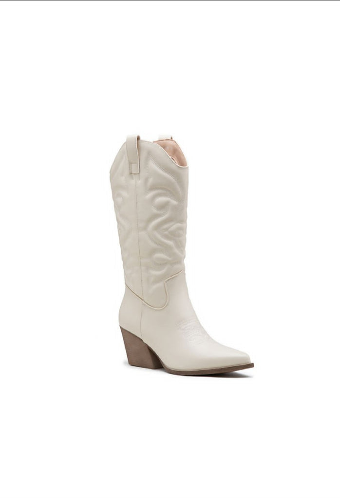Cowboy Boot -Beige