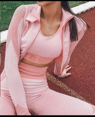 Activewear Gym Set 3Piece -Pink