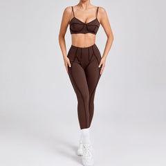 Sculpt Seamless Activewear Set –Brown