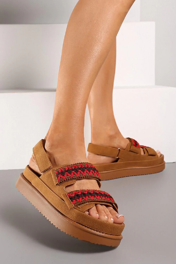 Ladies sandals velcro straps on sale