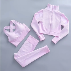 Activewear Gym Set 3Piece -Pink