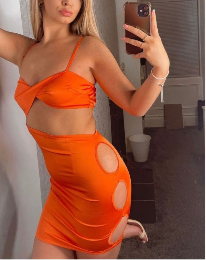 Orange Dress Newly Arrived