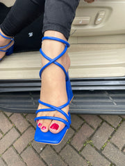 Strap Heel -Royal Blue