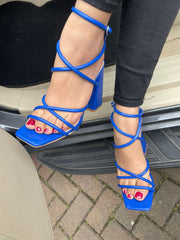 Strap Heel -Royal Blue