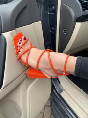 Strap Heel -Orange