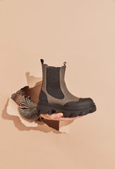 High boots Chelsea -Khaki