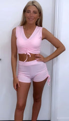 Short Set Co-ord  -Pink
